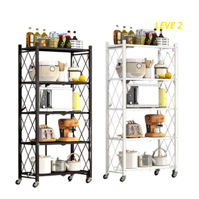 [Llévate 2 y Pagá 1 ] Estantería Inoxidable Con Pisos Multifuncional Plegable